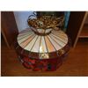 Image 1 : LEADED GLASS HANGING LAMP