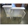 Image 2 : 2 WHITE GLASS DOOR MEDICINE CABINETS