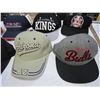 Image 2 : 7 BASEBALL CAPS, CHICAGO BULLS, LA KINGS, ARIZONA, TORONTO 50TH NHL ALL STAR AND PIN, TEXAS LONGHORN