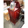 Image 1 : MAHOGANY FINISH QUEEN ANNE STYLE STAND UP JEWELRY STAND