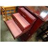 Image 5 : MAHOGANY FINISH QUEEN ANNE STYLE STAND UP JEWELRY STAND