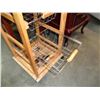 Image 4 : WOODEN ROLLING RACK