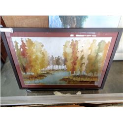 FRAMED PRINT ABSTRACT FOREST