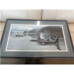 LEE KNOMSCHROEDER KILLER WHALE SIGNED PICTURE