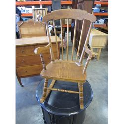 OAK KIDS ROCKING CHAIR