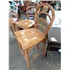 Image 2 : 3 WOOD BAR STOOLS
