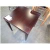 Image 2 : MODERN SQUARE CHERRY FINISH ENDTABLE, RETAI $169
