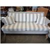 Image 2 : ASHLEY FLOOR MODEL GREY AND WHITE CONTEMPORARY ROLLED ARM SOFA AND LOVESEAT RETAIL $2699