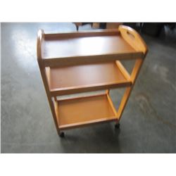 2 TIERED ROLLING SHELF