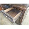 Image 3 : ASHLEY FLOOR MODEL 2 PIECE CONSOLE, DISTRESSED WITH POWER RETAIL $1712