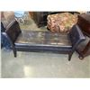 Image 1 : LEATHER STORAGE BENCH