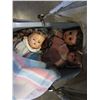 Image 3 : METAL DOLL BABY PRAM W/ 3 DOLLS