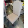 Image 4 : ASHLEY FLOOR MODEL DARK FINISH DINING TABLE WITH 6 UPHOLSTERED CHAIRS RETAIL $2560