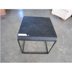 ASHLEY FLOOR MODEL METAL BASE MODERN END TABLE