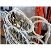 Image 2 : 2 DOUBLE SIZE WHITE METAL HEADBOARD AND FOOTBOARDS AND 1 SET OF RAILS