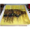 Image 1 : VERY LARGE YELLOW PAINTING ON CANVAS BY ROBERT MCCAINE OF CALIFORNIA