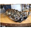 Image 2 : PAIR OF CHROME ABSTRACT VASES