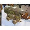Image 2 : VINTAGE CHUCK WAGON LAMP W/ ELK SCENE COVER W/ WOOD SAILING SHIP