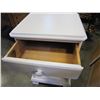 Image 2 : WHITE ONE DRAWER NIGHTSTAND AND MIRROR