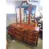 Image 2 : FRENCH PROVINCIAL 6 DRAWER DRESSER W/ MIRROR