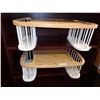 Image 1 : 2 WOOD BED TRAYS