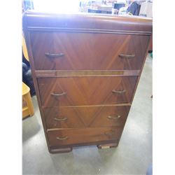 4 DRAWER WATERFALL HIGHBOY DRESSER