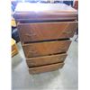 Image 2 : 4 DRAWER WATERFALL HIGHBOY DRESSER