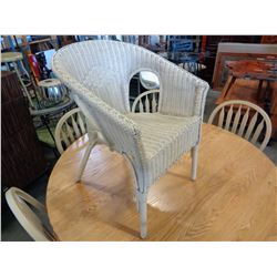 PAINTED WICKER CHAIR