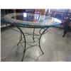 Image 2 : METAL WICKER GLASS TOP PATIO TABLE