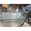 Image 4 : GLASTOP ENTERTAINMENT STAND W/ SHELVES