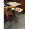 Image 2 : 2 WICKER TOP WIRE SHELVES