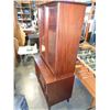 Image 2 : 1 PIECE GLASS DOOR CHERRY DISPLAY CABINET BY GIBBARD