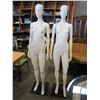 Image 1 : 2 FEMALE MANNEWUINS AND 2 CHILD MANNEQUINS ON STANDS
