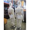 Image 2 : 2 FEMALE MANNEWUINS AND 2 CHILD MANNEQUINS ON STANDS
