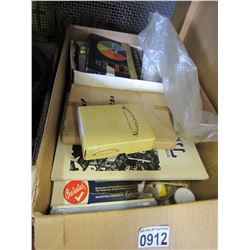 BOX OF ART SUPPLIES