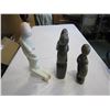 Image 1 : 3 SOAP STONE STATUES