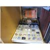 Image 1 : ROCK DISPLAY AND VINTAGE CASED SIMPSON VOLT METER