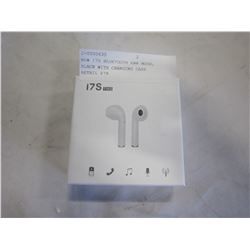 NEW I7S BLUETOOTH EAR BUDS, WHITE WITH CHARGING CASE RETAIL $79