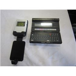 CASIO PB-1000 PERSONAL COMPUTER AND CREATIVE MP3 PLAYER IN CASE