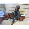Image 1 : MAN ON MOTORCYCLE STATUE