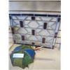 Image 1 : STAINED GLASS HANING MULTICOLOURED CHIMES AND SMALL STAINED GLASS PANEL