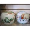 Image 1 : 2 CHINESE HAND PAINTED VASES - 1 SIGNED