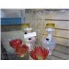 Image 1 : 2 PINWHEEL HURRICANE LAMPS AND ART GLASS