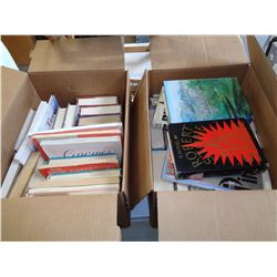 2 BOXES OF HARDCOVER NOVELS