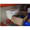 Image 2 : BOX OF SCREWS IN STYROFOAM BOX AND BOX OF CASTORS