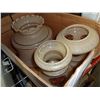 Image 1 : 3 VINTAGE GLASS SHADES