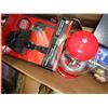 Image 2 : BOX OF STARWARS COLLECTIBLES, SHOWER HEAD, GUMBALL MACHINE, TOYS, AND HAIR STRAIGHTENERS