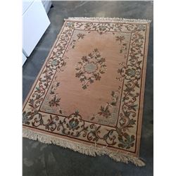 SHANGRI-LA ROSE COLORED ORIENTAL STYLE RUG 120 X 170 INCHES