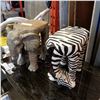 Image 1 : ELEPHANT AND ZEBRA PLANT STANDS