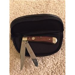 Boker Rosewood Trapper pocket knife.